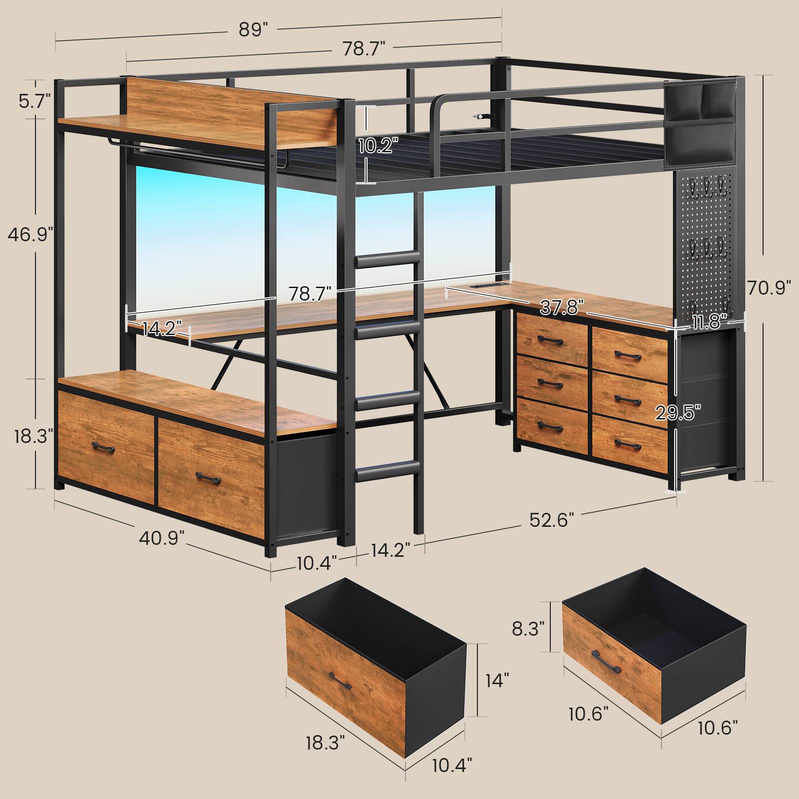 2 person desk