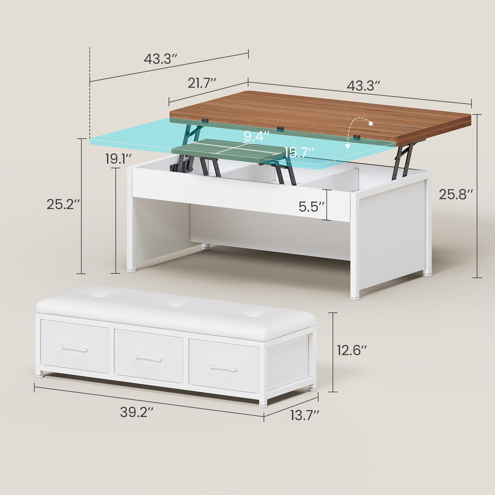 2 person desk